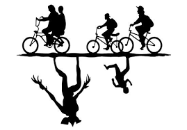 Also Buy This Artwork On Wall Prints Apparel Stickers And More Stranger Things Poster Stranger Things Bike Drawing