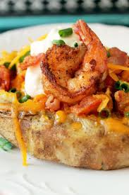 It S Friday And What Better Meal To Eat After A Long Week Than My Delicious Stuffed Potatoes With Shrimp With The Hel Baked Potato Recipes Food Creole Recipes