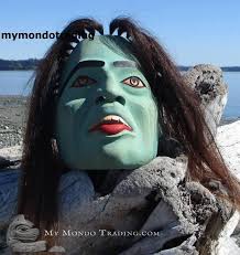 Otter Woman portrait mask by Stephen Bruce • My Mondo Trading • Native Art  Gallery