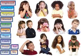Help Children Interpret Their Own Feelings And Emotions By Matching Feeling Words Actual Photographs Printed On Felt Emotions Emotion Chart Counseling Kids