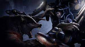 You are cahal, a powerful garou who can transform into a wolf and a crinos, a huge ferocious beast. Werewolf The Apocalypse Earthblood Review A Silver Bullet To The Heart Game Informer