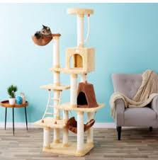 This tree is equipped with multiple posts lined with natural sisal rope that helps to satisfy your cat's instincts to scratch sharpen their claws. Best Cat Tree For Large Cats Reviews Bigger Better Ipetcompanion
