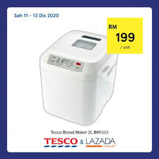 Tesco bm1333 breadmaker review and usage. Tesco 12 12 Sale On Lazada 11 December 2020 13 December 2020