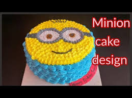 Fondant covered with fondant and gumpaste accents. Minion Cake Design Minion Design Tutorial Cake Decoration Youtube