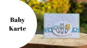 Nehmen sie einen weißen karton und schneiden sie ihn zu einem quadrat. Anleitung Babykarte Karte Zur Geburt Mit Stampin Up Basteln Youtube