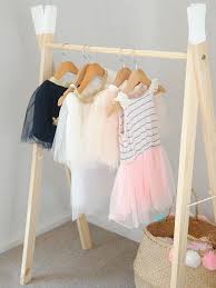 Barbie coat rack with shoe storage, blythe wardrobe rack, branch clothing rack, hat and bag stand. Hanging Rail For Baby Clothes Off 69