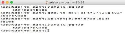 You can save the mac address to profile and use it later. Change Or Spoof A Mac Address In Windows Or Os X
