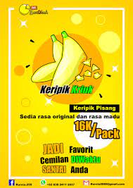 Scopri ricette, idee per la casa, consigli di stile e altre idee da provare. Poster Keripik Pisang Sederhana Desain Logo Bisnis Desain Logo Desain