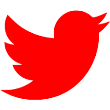 Red twitter icon - Free red social icons