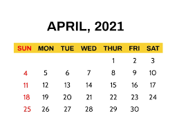 April 2021 holidays and celebrations. April 2021 Template Postermywall