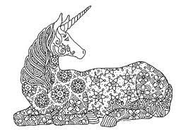 Download it now for hours of coloring fun! Unicorn Zentangle Coloring Pages Coloring And Drawing