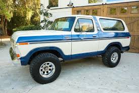 Another 2023 build we did and really miss this one. Metallic blue with and  Wimbledon's white tu tone package. . . . . . . #1978bronco #1979bronco  #fordbronco #classicbronco #freewheelingbronco #secondgenbronco  #dentsidebronco #