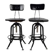 Vintage antique drafting industrial toledo metal steel wood stool chair oak. 1940s Vintage Toledo Bar Chair Home Decoration