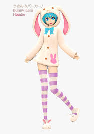 Download this 3d printer file and make it with 3d printing. Miku Bunny Ears Hoodie Hd Png Download Transparent Png Image Pngitem