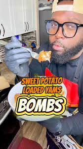 Sweet Potato Loaded Bombs! , #thanksgiving #dessert #SweetTreats #recipe  #sweetpotato #foodie