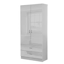 Create a tidy and peaceful environment with our elegant bedroom furniture, perfect for storing your belongings whilst making a subtle style statement. 2 Door 2 Drawer Combination Wardrobe White High Gloss Modern Bedroom Furniture Storage Buy Online In Andorra At Andorra Desertcart Com Productid 109963338