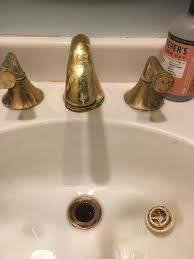 rusty copper sink drain pipe, how to
