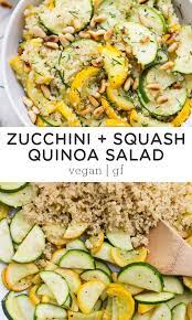 Summer Squash Zucchini Quinoa Salad Simply Quinoa Recipe Zucchini Recipes Recipes Zucchini Quinoa