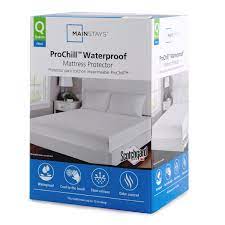 King mattress pad waterproof mattress protector, breathable quilted mattress protector, durable mattress cover down alternative filling with deep pocket stretches up to 18 inch 4.7 out of 5 stars 296 $23.98 $ 23. Mainstays Prochill Waterproof With Cooling Technology Mattress Protector King Walmart Com Walmart Com