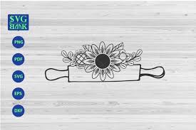 Jpeg or png for printing and other software programs. Bread Roller Svg Rolling Pin With Flower Svg Cut File 342794 Cut Files Design Bundles