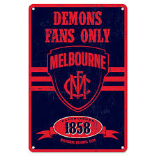 Melbourne demons posted 5 minutes ago. Melbourne Demons Fans Only Afl Retro Metal Tin Wall Sign Gift Man Cave Bar Shed