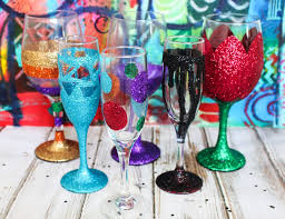 This craft space is the upstairs portion of my house and there is no air conditioning going to it. How To Make Diy Glitter Wine Glasses Project Ideas Kit Kraft