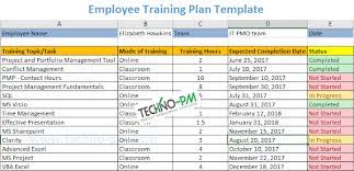 employee training plan excel template download how to blank mileage log