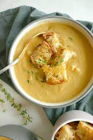 Roasted Parsnip And Pear Soup Recipe Blender Soup Roasted Parsnips Parsnips