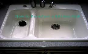 The painting was actually pretty easy but these steps take time. How To Resurface A Kitchen Sink