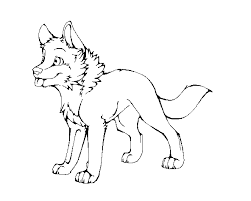 Wolf Pup Lineart Puppy Coloring Pages Cute Wolf Drawings Cute Cartoon Drawings