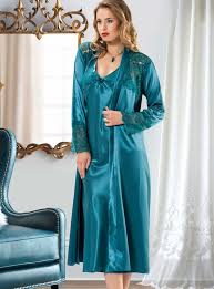 Nilay Dantelli Uzun Saten Gecelik Sabahlik Takimi 920 Nilay Satengecelik Satensabahlik Modelleri Http Www Pijama Com Tr Sat Kadin Giyim Gecelikler Giyim