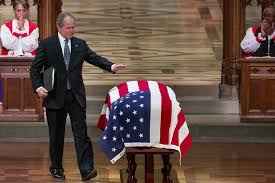 George laura jeb michelle barack and joe biden , hillary and bill all received the/a message. Nation Bids Farewell To Bush In D C He Is Honored With Tears And Smiles