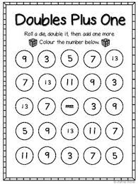 Black And White Cool Math Game Doubles Plus One Bingo Math Fact Games Math Games 2nd Grade Math Games