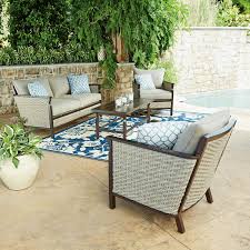 Member S Mark Cole 4 Piece Seating Set Outdoor Furniture Modern Outdoor Furniture Outdoor Furniture Sets