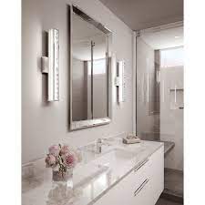 Jessie Sparkly Led Bathroom Vanity Wall Light With Faceted Crystal Yellow Bathroom Accessories Gray Bathroom Accessories Led Bathroom Vanity Lights