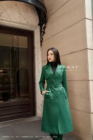 Outlet | (2 màu) Áo khoác dáng dài kèm belt họa tiết | My Way Fashion ||  Thời trang thiết kế cao cấp