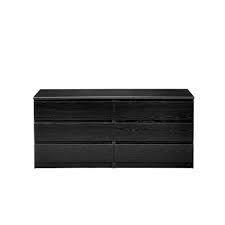 Six drawer providing ample storage.can be combined with other collection pieces. Laguna Double 6 Drawer Dresser Black Wood 60 Wide Bedroom Furniture Buy Online In Bahamas At Bahamas Desertcart Com Productid 9848368