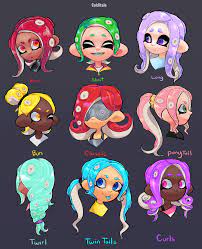 I Made some (new) Octoling girl hairstyles! : rsplatoon