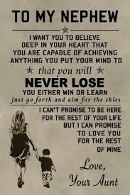 6 quotes have been tagged as nephew: 34 I My Niece And Nephew Ideas Niece And Nephew Aunt Quotes Niece Quotes