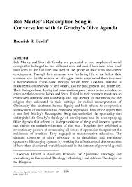 / apa critique paper example formatted in a. Pdf Bob Marley S Redemption Song In Conversation With De Gruchy S Olive Agenda Roderick R Hewitt Academia Edu