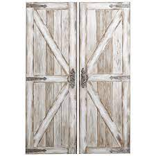 Antique White Rustic Barn Doors Art Pier 1 Imports Rustic Barn Door Barn Wall Art Barn Door