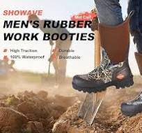 Amazon.com | Showave Men's Mid Calf Rubber Work Boots ...