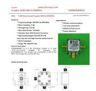 Directional Coupler 600 MHz to 900 MHz 5dB 70W Low Insertion Loss