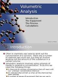 Maybe you would like to learn more about one of these? Volumetric Analysis Titration Chemistry