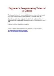 Beginner S Programming Tutorial In Qbasic Pdf Book Free Download Programming Tutorial Tutorial Pdf Books