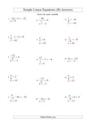 The Solving Linear Equations Including Negative Values Form Ax B C Variations B Solving Linear Equations Linear Equations Graphing Linear Equations