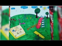 رسم مدينة الملاهي سهل و جميل خطوة بخطوة how to draw play ground step by step youtube drawings art make it yourself