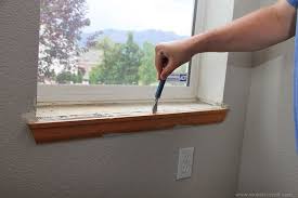 Home Improvement Trimming A Window Replacing The Sill Apron Adding Side Top Molding Home Improvement Projects Home Improvement Diy Home Improvement