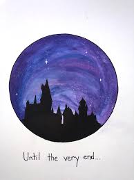 2211 votes and 95496 views on imgur: The Painting I Did This Morning With Watercolor And Prismacolor Pens Harrypotter