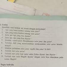 Maybe you would like to learn more about one of these? Uraian Nya Besok Dikumpulin Tugas Pai Kelas 7 Hal 155 Brainly Co Id